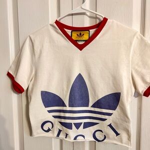 GUCCI |Adidas Cropped T Shirt